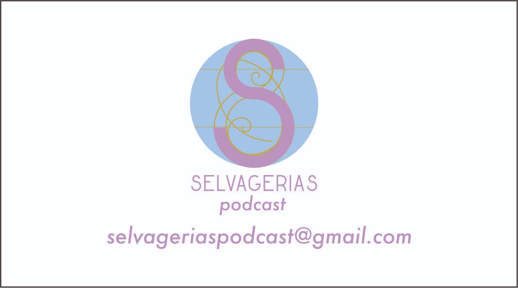 Imagem que contém o logo do Selvagerias Podcast e seu contato via e-mail, selvageriaspodcast@gmail.com
