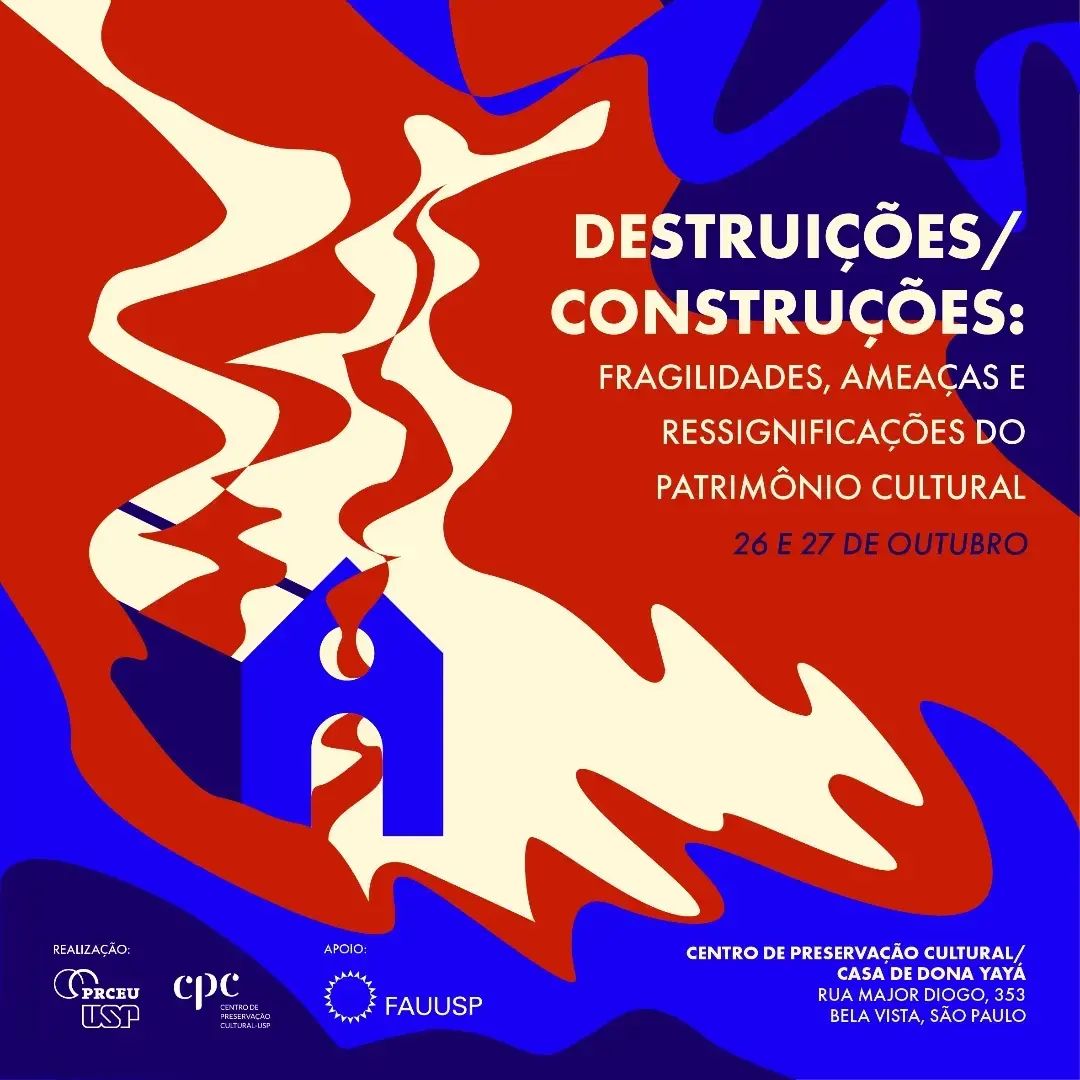 CPC-USP event on heritage destruction, with the participation of Luís Michel Françoso, from PPGAS-USP (by Coletivo Salve Saracura), on 10/26 and 27/2022