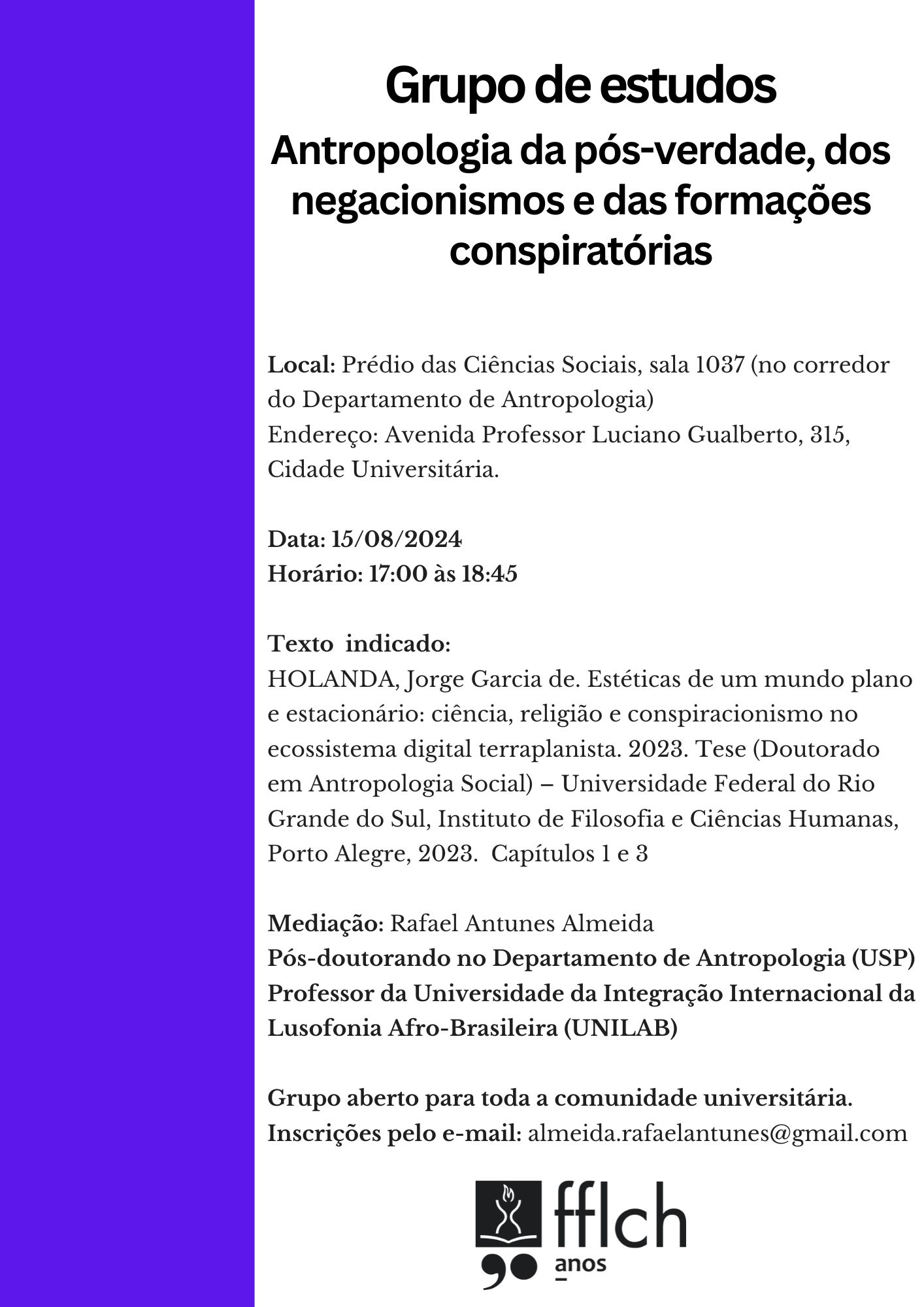 Study Group: Anthropology of Post-Truth, Denialism and Conspiratorial Formations - 5th meeting