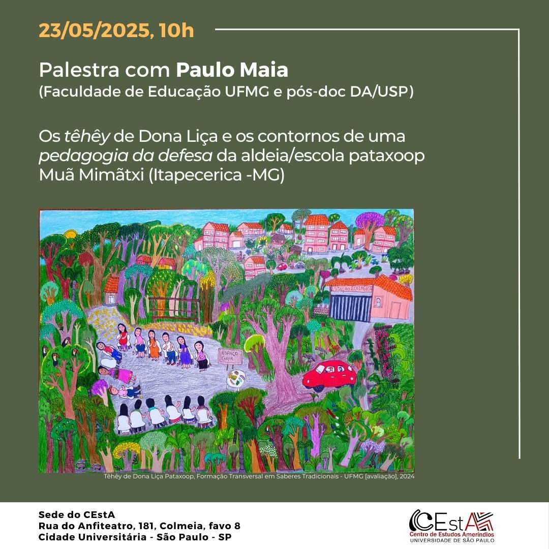 The Têhêy of Dona Liça and the contours of a pedagogy of defense of the village/Pataxoop school Muã Mimãtxi (Itapecerica -MG)